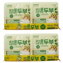 노브랜드우리 땅에서 자란 국산콩두부300g*2입 x2개 냉장, 1200g
