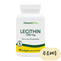 네이쳐스플러스 레시틴 1200mg 90개입 [미국 직배송], 1개, 90정