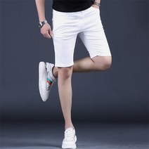청반바지 트렌드가 츄크볼 흰색 솔리드컬러 5 점 중바지, T07-34