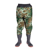 남녀 공용 방수 허리 장화 낚시 바지 모내기 갯벌 체험, G.43야드, P.(허리)120비단그린트리무늬