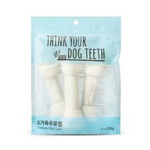 더주스 강아지 소가죽 우유껌 3p