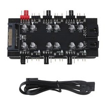 5V 3 핀 아르브 4 핀 팬 PWM 허브 1 ~ 8 멀티 웨이 스플리터, 사타, 01 SATA
