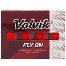 볼빅 플라이온 2피스 무광 컬러 골프공 12구, 레드, 1개, 12개