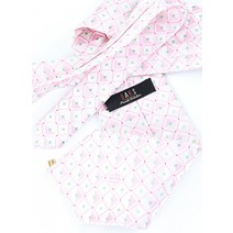 (9)닥스 실크넥타이 명품 패턴 분홍