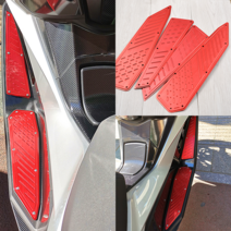 SYM 크루심 알루미늄 튜닝발판 CNC절삭가공 CRUISYM300 CRUISYM125, 레드