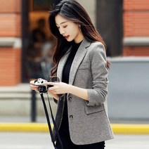 요모조모 2587 슬림핏 오피스 간절기 정장 재킷 자켓