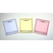 오선 미니 점착메모지(3가지 색상 중 선택), 핑크