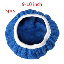 5pcs 재사용 가능한 마이크로 화이버 어플리케이터 자동차 마이크로 화이버 청소 보닛 왁스 광택기, 파란색, 3