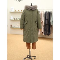 [써스데이 아일랜드] 폭스퍼 롱 야상 다운 점퍼 T228ADJ532KH(1306388)