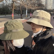 나일론 부니햇 정글모 나까오리 남성 여성 여름 방수 등산 벙거지 버킷햇 등산모 모자, 블랙