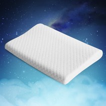23년 최신 목이 편안한 바른목 낮은베개 메모리폼 경추베개, 누빔 화이트, 1개