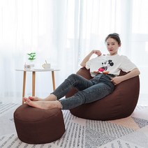 가팡 방수형 안락의자 + 발쿠션 세트 05번, 브라운