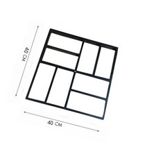 정원 도보 포장 금형 DIY 수동 시멘트 벽돌 돌 도로 콘크리트 경로 메이커 재사용 가능한, E