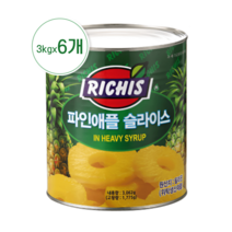 리치스 파인애플 슬라이스 3kg x 6개