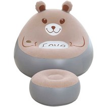 빈백 소파 거실 스툴 좌식 편한 풍선 튜브 에어 의자, 베어 소파 (그레이)