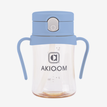 아키움 PPSU 원터치 빨대컵 + 사은품 파우치 증정, 원터치200ml+파우치(랜덤), 블루