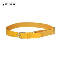 어린이 캐주얼 장식 탄성 벨트 야외 스포츠 허리 조절 가능한 야구 청바지 드레스, [02] yellow
