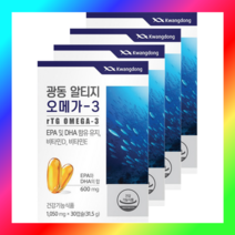 노르웨이산오메가 알티지 오메가3 비타민D 광동 rTG 오메가 30캡슐 4개, 30캡슐 × 4개