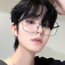 남자 여자 빅 오버사이즈 사각 금테 은테 메탈 금속 안경테