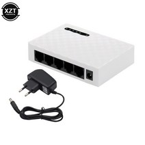 네트워크 스위치 허브 5포트 100 Mbps 고속 미니 이더넷 LAN RJ45 네트워크 스위치 기가비트 관리되지 않, 04 EU Plug