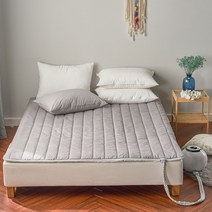 빨아쓰는 스테이 전기 냉 온수매트커버 누빔 전기요 온열, 그레이