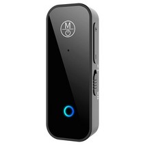 리시버 2 in 1 무선 블루투스 5.1 어댑터 스테레오 오디오 수신기 송신기 3.5mm aux usb 동글 pc 컴퓨터 tv hifi 헤드셋, 검은색