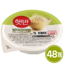 CJ제일제당 [T]햇반 발아현미밥 210G*48입, 210g, 48개