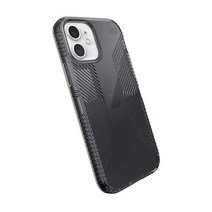 Speck Products Presidio 퍼펙트-클리어 그립 아이폰 12 아이폰 12 프로 케이스 흑요석/흑요석, Obsidian/Obsidian Grip