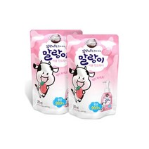 애경 샤워메이트 말랑이 버블 핸드워시 리필 딸기 2개