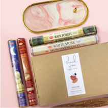 HEM 헴 햄 아로마 인센스 선물세트, 1. 입문용세트, 로즈우드 플레인홀더