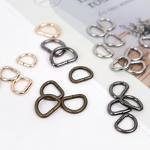 퀼트여왕 D링 4개 1set 가방연결고리, 골드22mm (내경 16mm)