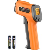 ThermoPro TP30 디지털 적외선 온도계 건 비접촉 레이저 온도 건 58°F 1022°F50°C 550°C 조정 가능한 방사율 및 최대 측정인체 온도에 대한 비표시, Classical Orange