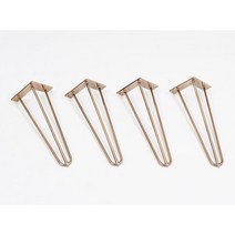 (높이40cm)낮은 거실/콘솔테이블용 로즈골드 다리 프레임(4개 SET) 철재 재료 부속