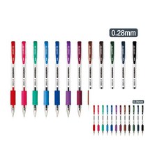 필기감좋은볼펜 부드러운볼펜 필기도구 사무용볼펜 0.28MM 가성비볼펜 선명한볼펜 색볼펜 필기볼펜 오피스볼펜, 검정