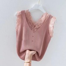 봄여름 레이스 나시 여 루즈핏 빅사이즈 레깅스 민소매 나사 런닝06sf45LL