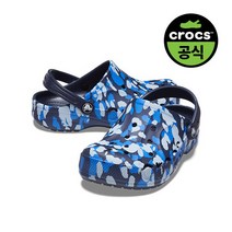 크록스 키즈 BAYA PRINTED CLOG K NAVY (23SKCL207657)