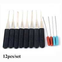 GOSO-잠금 세트 자물쇠 도구 HUK 후크 제거 잠금 핀 깨진 키 추출기 손 배아 꺼내기 위해, [03] 12pcs