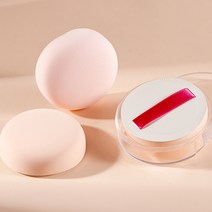 일호장신구 국내배송 마시멜로 찐빵 에어쿠션 퍼프(케이스포함), 원형, 1개