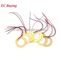 10 개/몫 압전 피에조 세라믹 웨이퍼 플레이트 직경 50mm 부저 스피커 DIY 전자, 01 50mm with cable, 01 50mm with cable