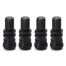 타이어구찌 호환 레이싱 단조 알루미늄 밸브 스템 캡 휠 림, 06 Black With PQY Logo