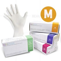 코코 의료용 라텍스 글러브 (M) 100매입(50쌍) 파우더프리