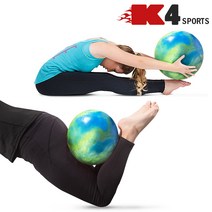 K4스포츠아몸디 짐볼 요가 미니짐볼 마사지볼 필라테스 운동볼 코어운동 다이어트 자세교정 스트레칭(K4-125), 30cm, 핑크블루