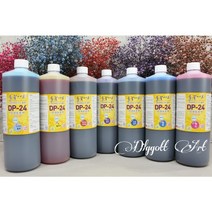 들꽃아트 안개보존액 1리터 1개 46색 / 프리저브드 용액 드라이플라워 보존화 염색약, 41.진오렌지