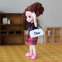미니어쳐 핸드백모형 3color 작은가방소품 돌하우스소품, 화이트