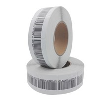 도난방지라벨 도난방지텍1000 개/롤 RF 8.2Mhz ea 도난 방지 스티커 소프트 라벨 40*40mm 바코드 태그 슈, 한개옵션0
