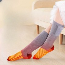 충전식 발열양말 무선 스키 보드 온열 양말 세탁가능, (양면발열) 여성용 블랙1쌍(4000mAh)