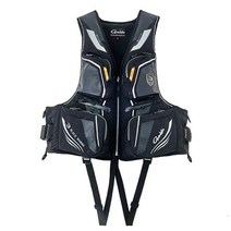 낚시 조끼 2022 다기능 구명조끼 야외 스포츠 조끼 120 kg 부력 신제품, XL, black1+XL