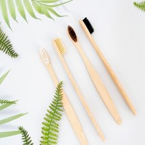 아이밀리 대나무 칫솔 친환경 밤부, 10개, 브라운
