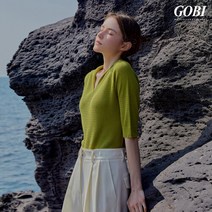 [런칭가179000원]고비(GOBI) 실크 캐시미어 썸머 티에리 풀오버