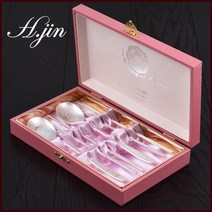 H.jin 쌍학 은수저세트 (성인 숟가락 + 젓가락 2인용) 기업 회사 관공서 공공기관 학교 창립기념일 행사선물 직원 단체기념품 답례품 기프트, 1세트